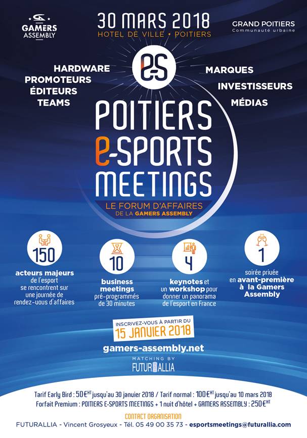 affiche Poitiers esports Meeting 